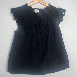 Women’s Loft Sleeveless Black Blouse